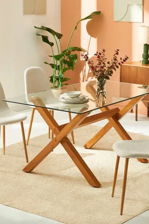 Affaire À Saisir Table en verre 'Mirany' transparente